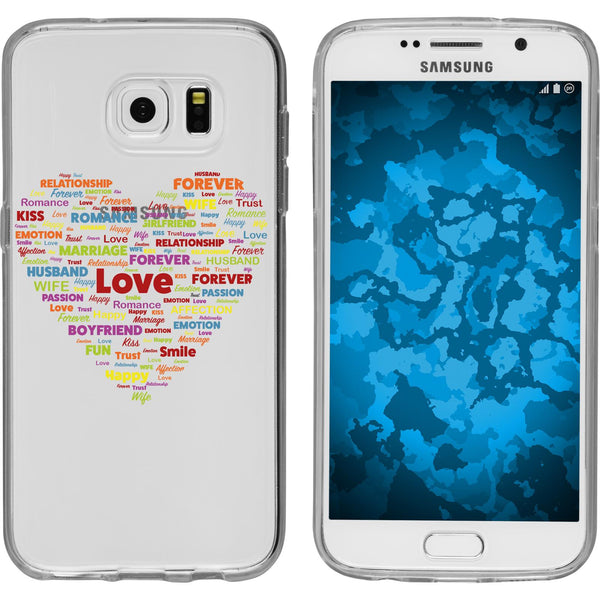 Galaxy S7 Silikon-Hülle pride Herz M5 Case