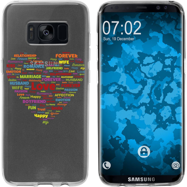 Galaxy S8 Silikon-Hülle pride Herz M5 Case