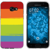 Galaxy A7 (2017) Silikon-Hülle pride Regenbogen M6 Case