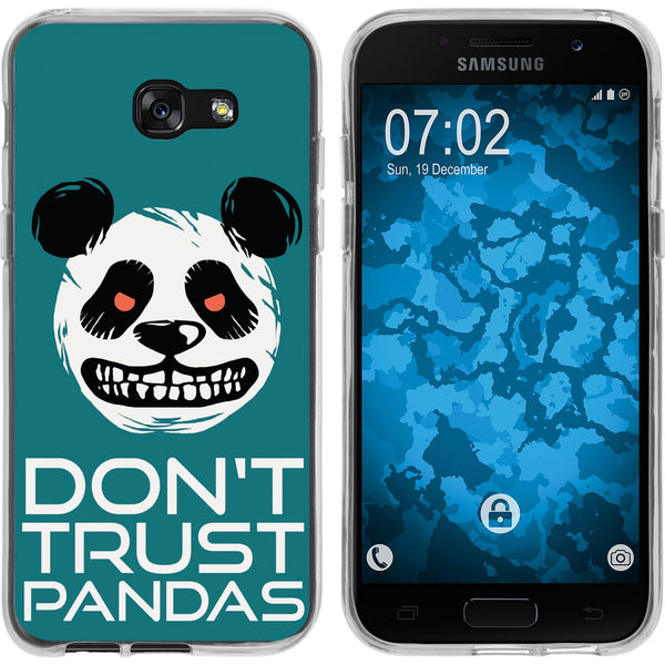 Galaxy A7 (2017) Silikon-Hülle Crazy Animals Panda M2 Case