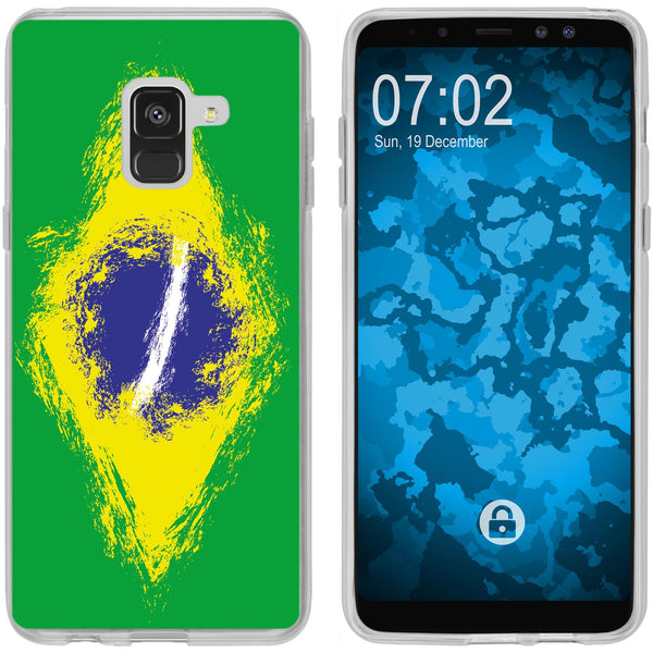 Galaxy A8 Plus (2018) Silikon-Hülle WM Brasilien M3 Case