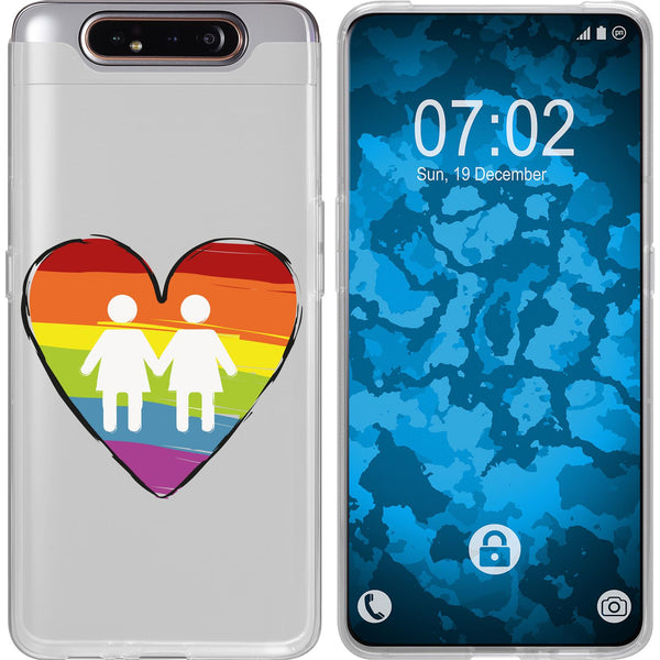 Galaxy A80 Silikon-Hülle pride Frauen M4 Case