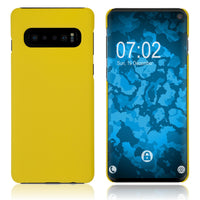 Hardcase für Samsung Galaxy S10 gummiert gelb