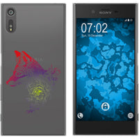 Xperia XZs Silikon-Hülle Floral Fuchs M1-5 Case