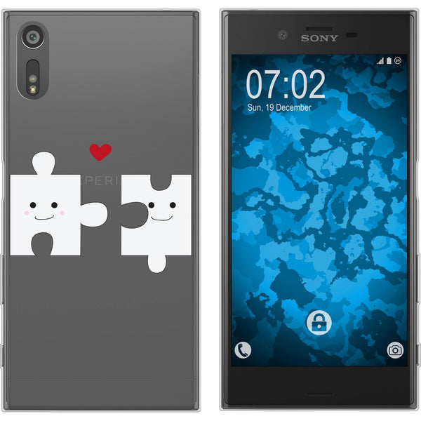 Xperia XZs Silikon-Hülle in Love Herz M1 Case