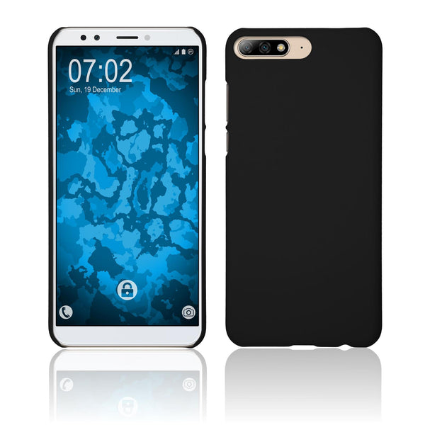 Hardcase für Huawei Y7 Pro (2018) gummiert schwarz